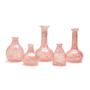 Set of 5 Pretti in Pink Asst Vases