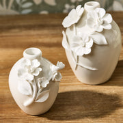 3-D Sculpted Flower Mini Vases, Set of 6