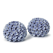 Hydrangea Flower Bud Vases/Taper Candle Holders Set