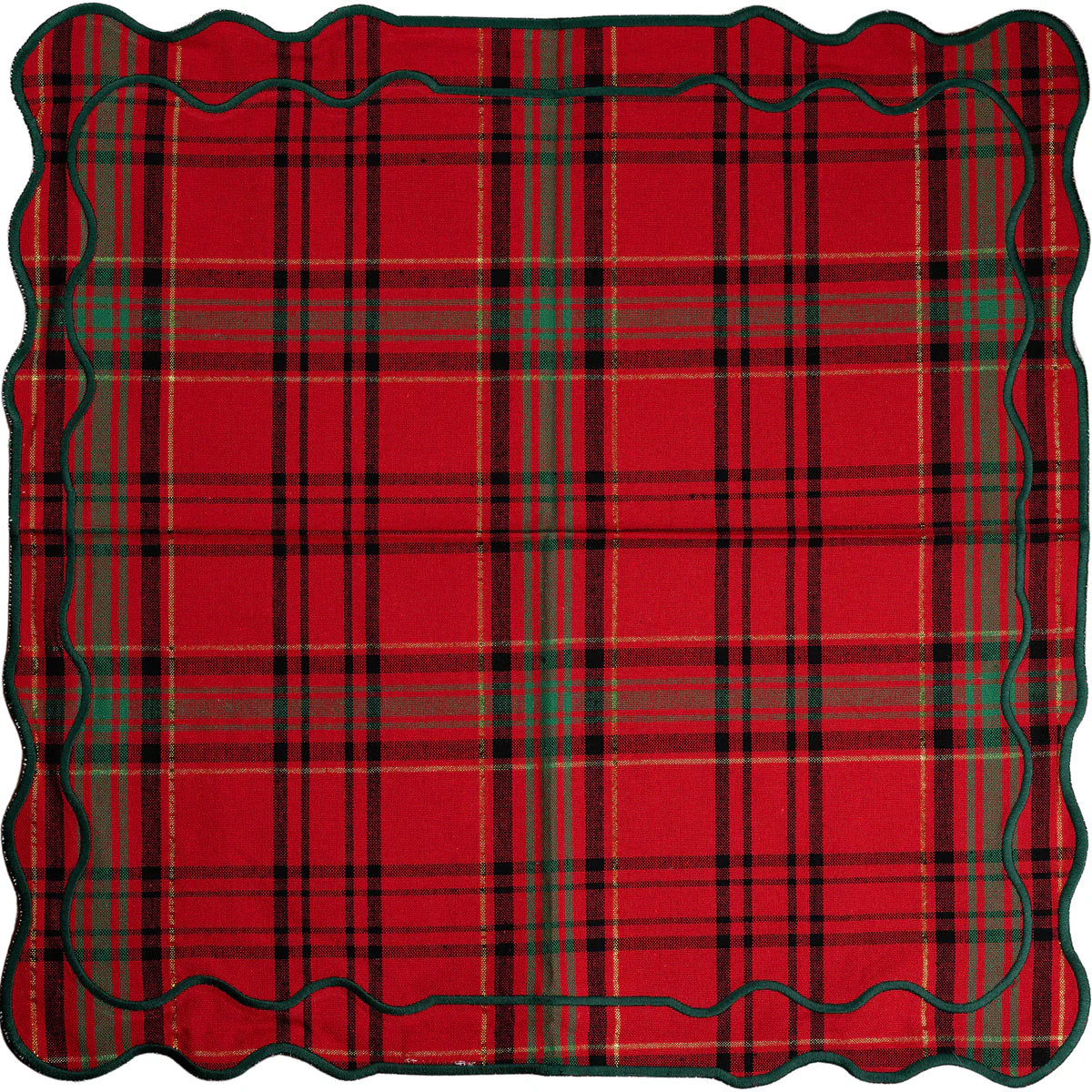 Red and Green Tartan Placemat, Set of 4