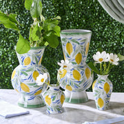 Porcelain Lemon Grove Mini Vases, Set of 5 Asst