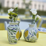 Porcelain Lemon Grove Mini Vases, Set of 5 Asst