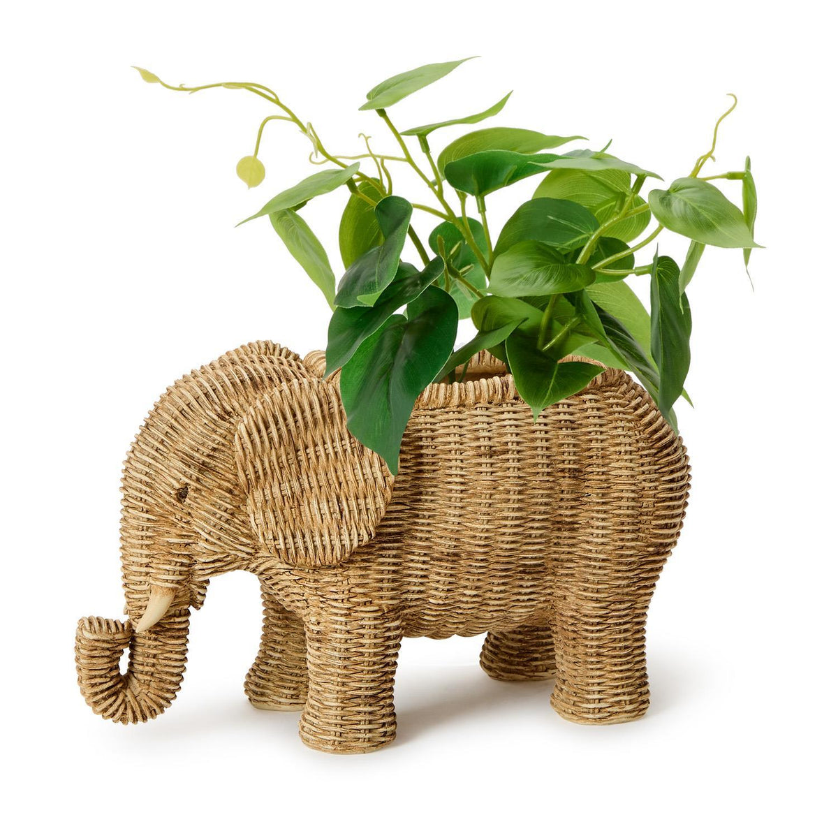 Elephant Planter, Resin