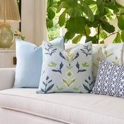 Petal Garden Navy Decorative Pillow, More Sizes