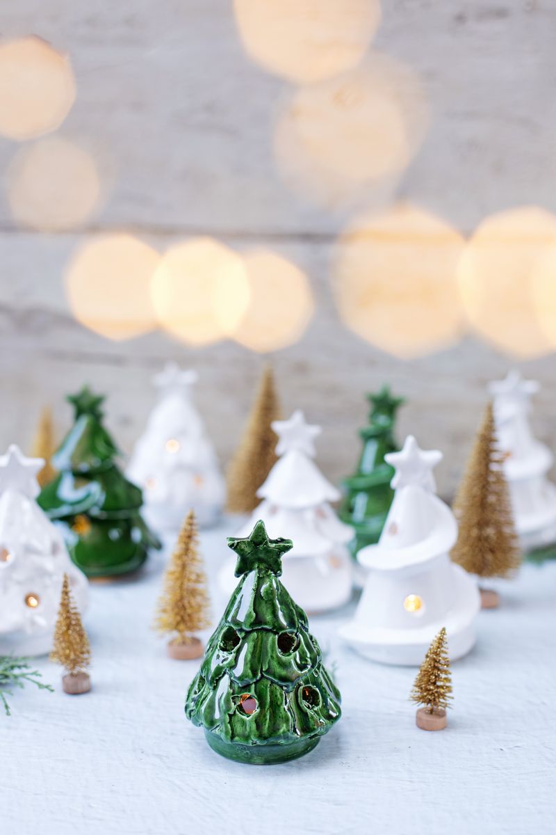 Foresta Green Mini Scalloped Tree