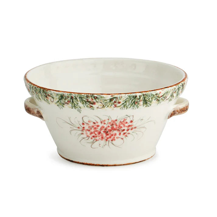 Natale Small Handled Bowl