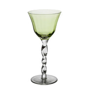 Green Adriana Wine Glass, Set of 4