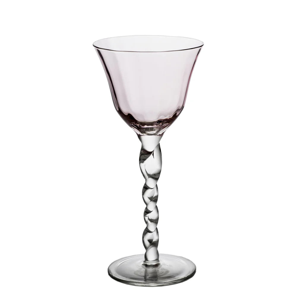 Pink Adriana Wine Glass, Set of 4