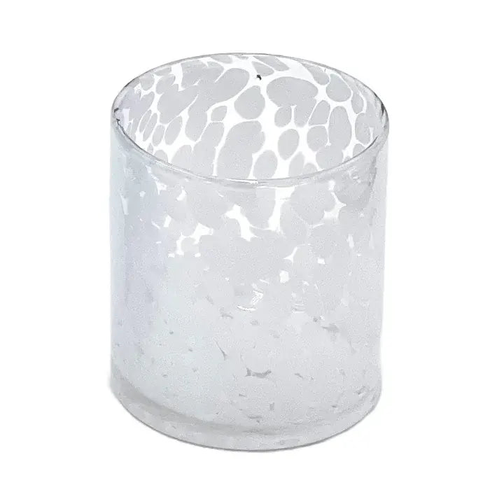 White Torcello Spotted Rosa Tumbler, Set of 4