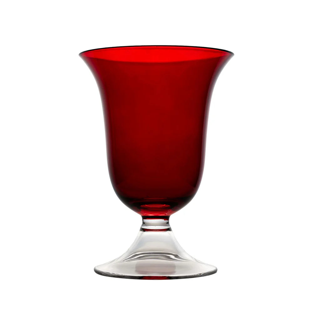 Red Adriana Water Glass, Set of 4