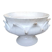 Scavo Harvest Pedestal Bowl, White