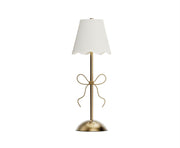 LED Portable Cordless Gold Bow Table Lamp