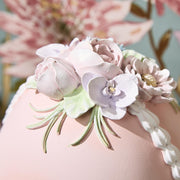 Easter Sugar Egg with Bunny Hand-Painted Decor