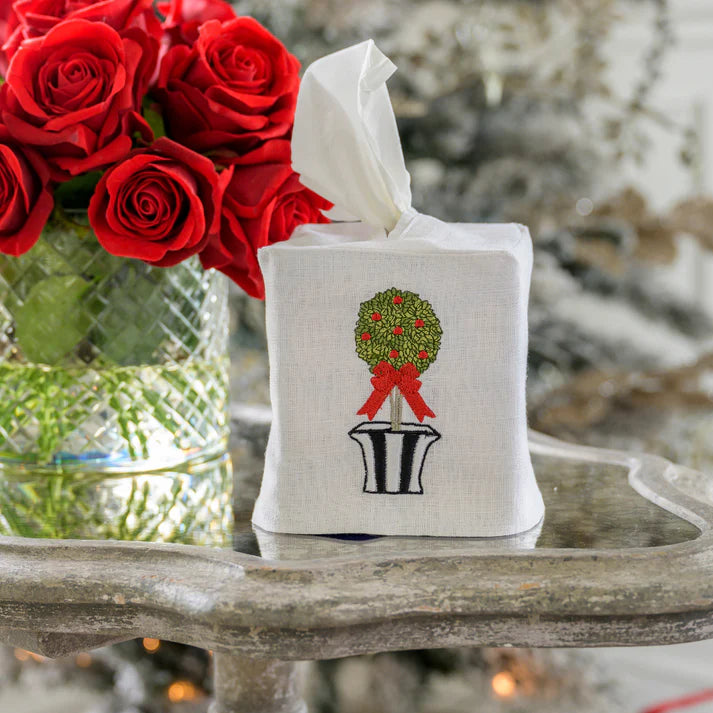 Holiday Topiary Tissue Box Cover