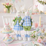 Bella with Tulip Blue and Green Bunny Easter Decor