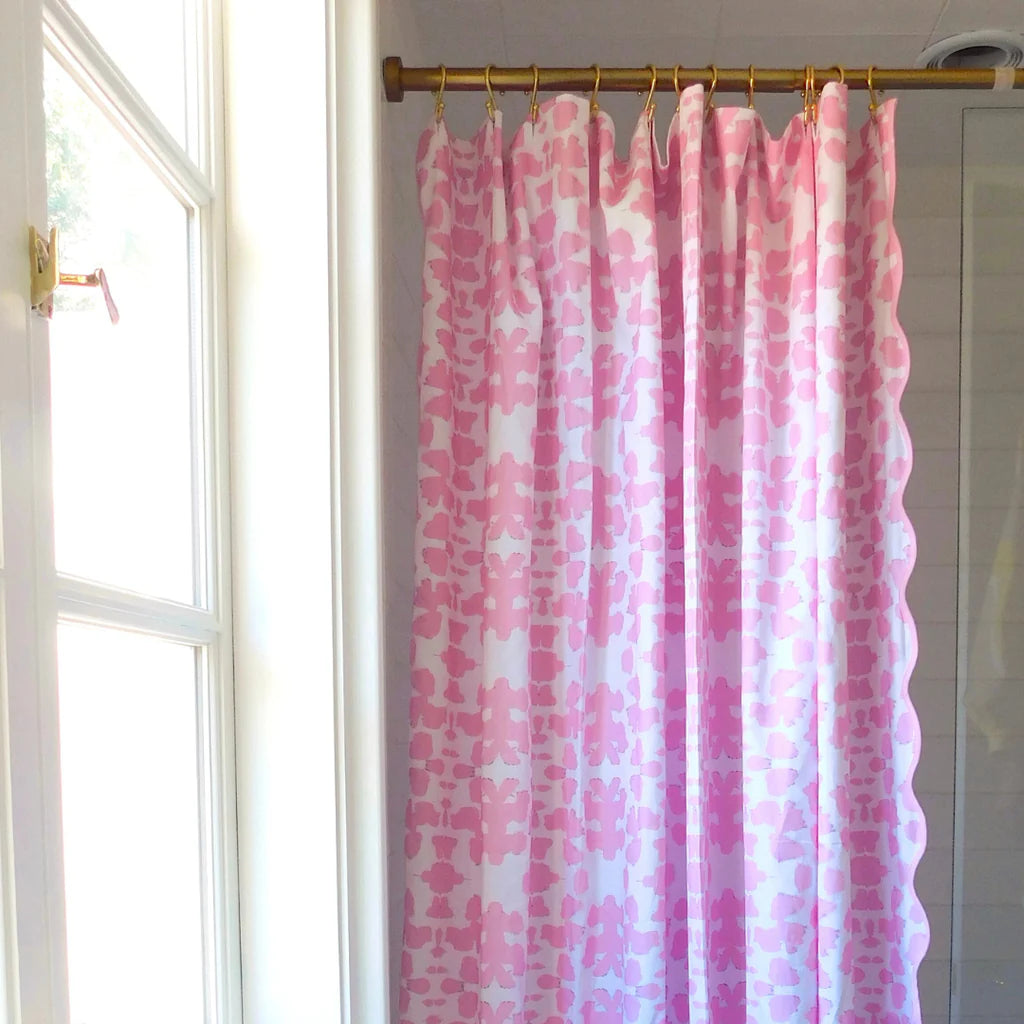 Laura Park Chintz Pink Shower Curtain