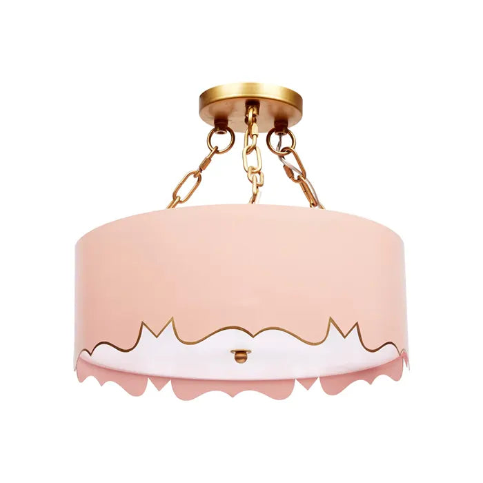 Mollie Pendant with Gold Accents, Blush