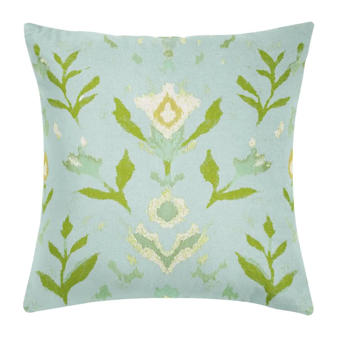 Petal Garden Aqua Decorative Pillow, More Sizes