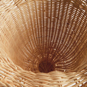 Myra Rattan Scalloped Edge Footed Urn