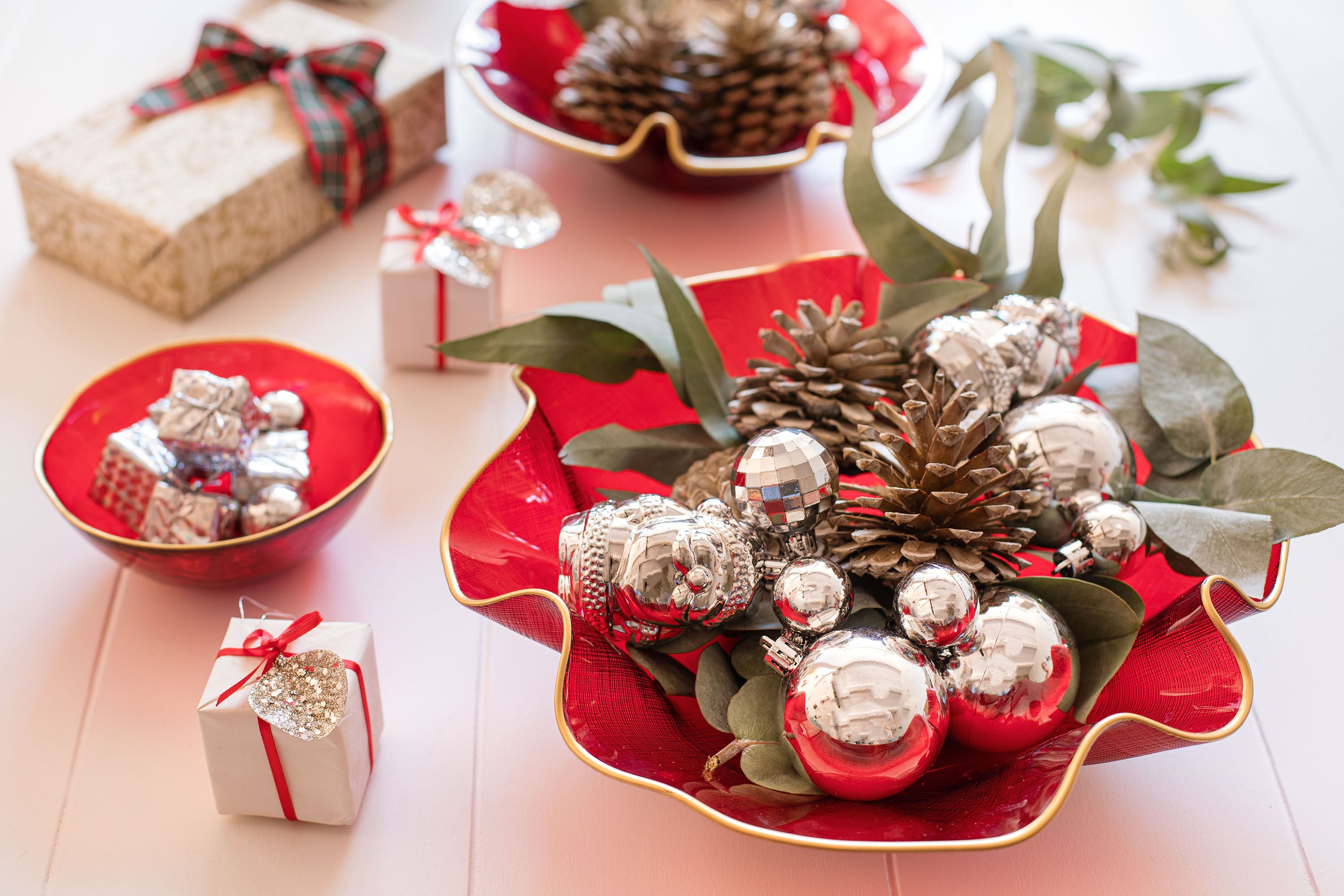 Holiday Glass Ruffled Bowl, More sizes