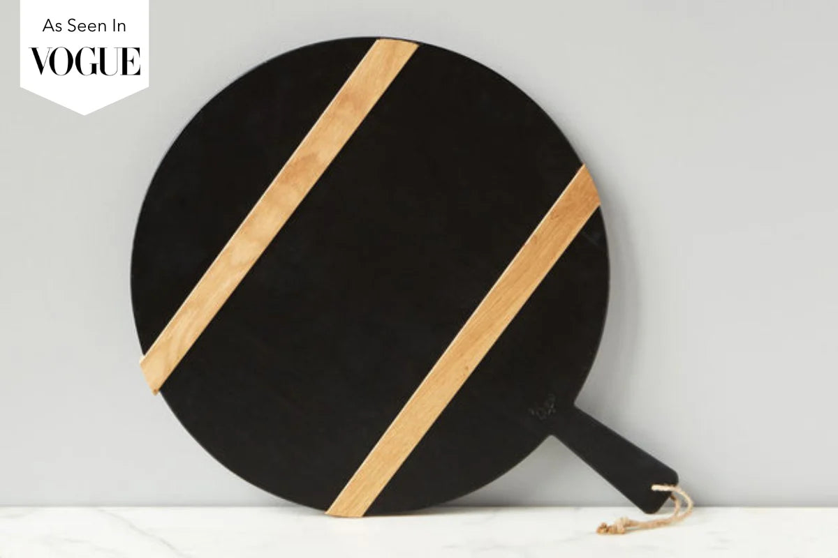 Black Round Mod Charcuterie Board, Medium