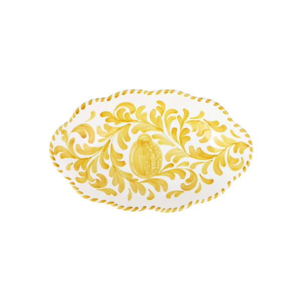 Arezzo Yellow Oval Bowl
