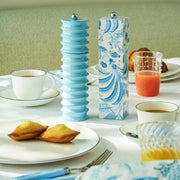Palm Beach Square Pillar Salt or Pepper Mill, Blue