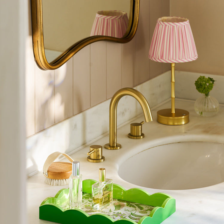 Palm Beach Lacquered Scallop Small Tray, Green