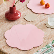 Pale Pink Lacquer Placemats, Set of 4