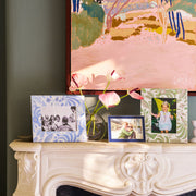 Palm Beach Blue Lacquer Photo Frame