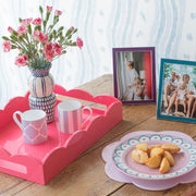 Pale Pink Lacquer Placemats, Set of 4