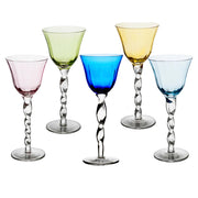Green Adriana Wine Glass, Set of 4