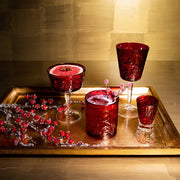 Barocco Ruby Double Old Fashioned Glass