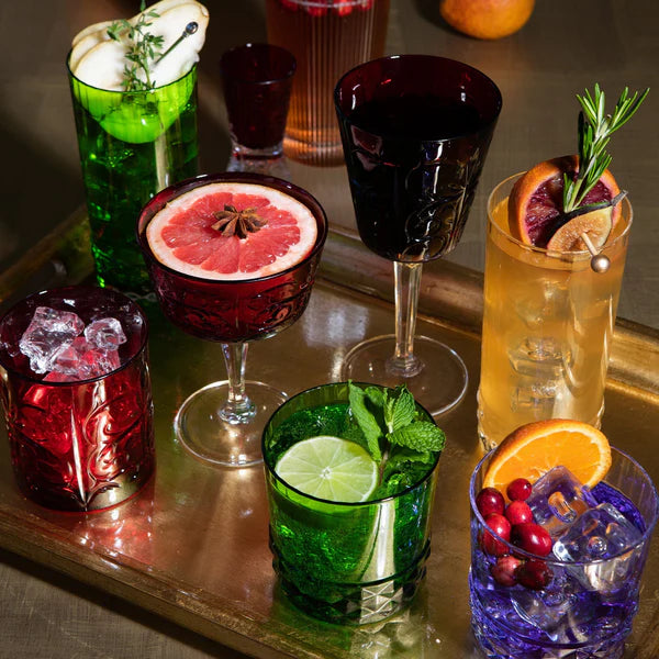 Barocco Ruby Double Old Fashioned Glass