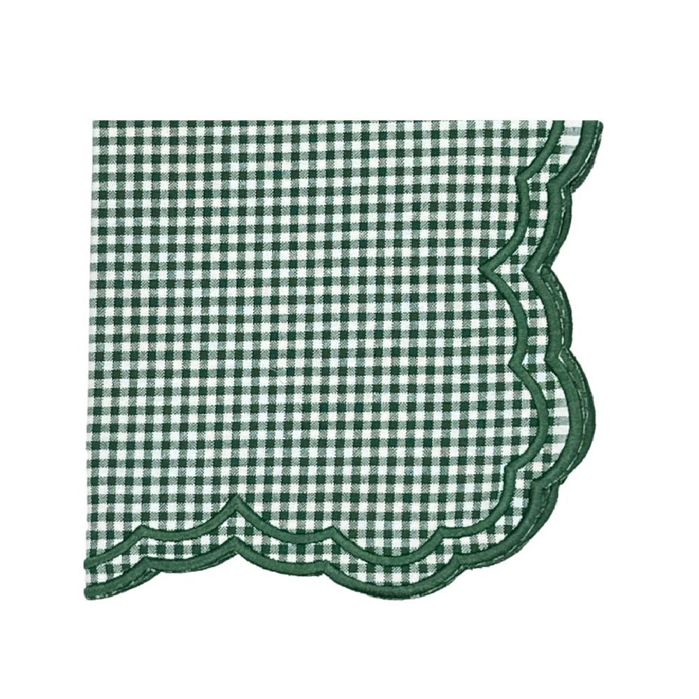 Bettina Napkin-Dark Green Gingham, Set of 4