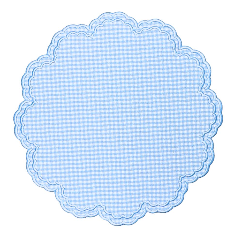 Bettina Placemat - Blue Gingham, Set of 4