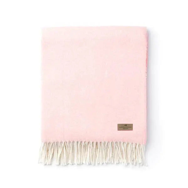 Blush Italian Herringbone Throw