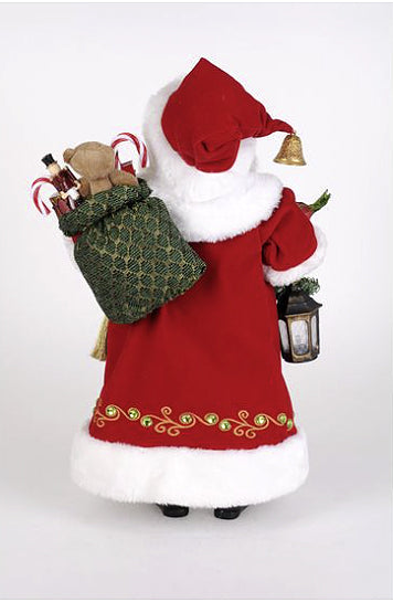 Lighted 'O' Tannebaum Santa Figure