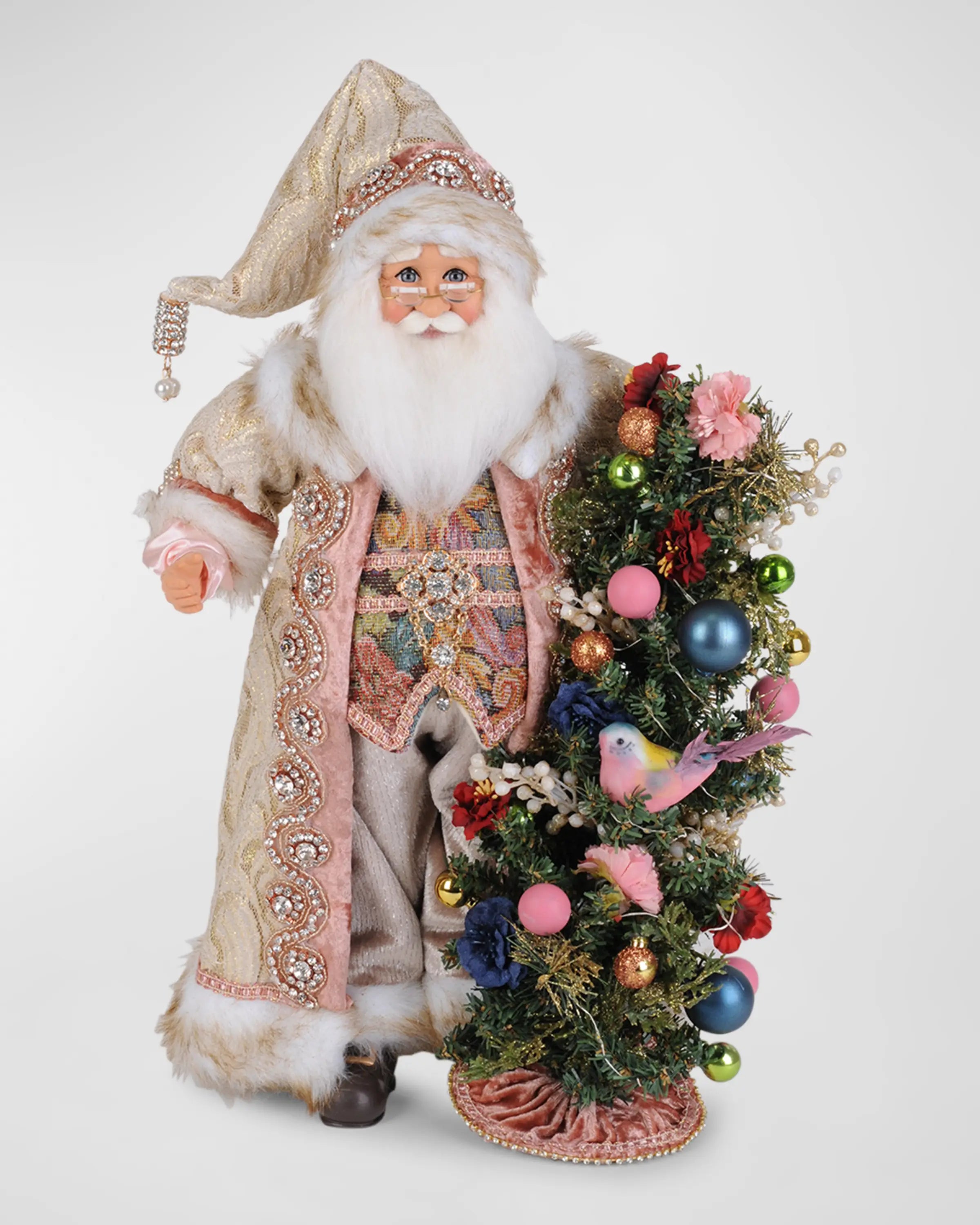 Lighted Victorian Elegance Santa