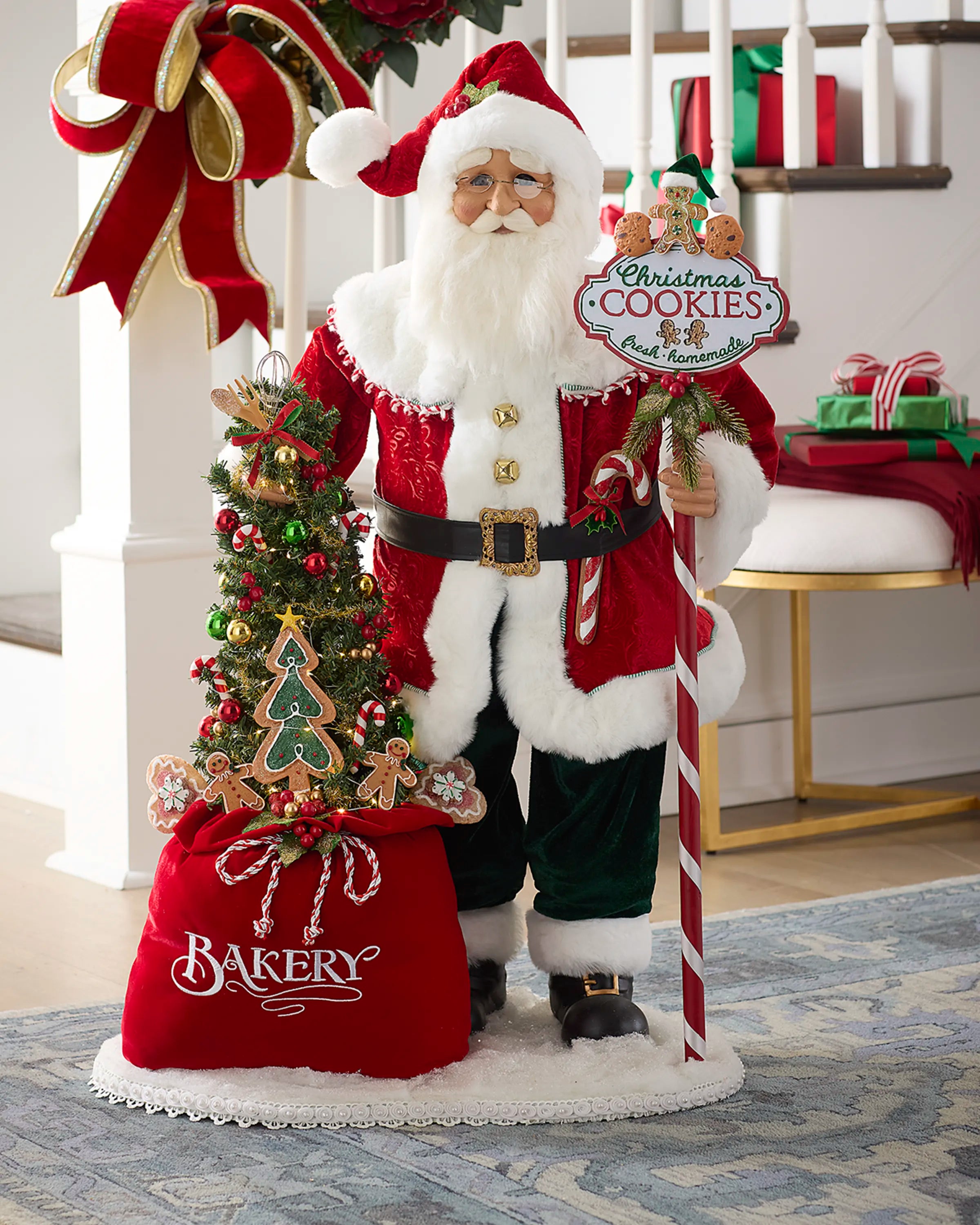 Mr Claus Bakery Santa, Lighted