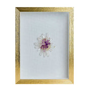 Crystal Flower Shadow Box Wall Art, Set of 4 Asst