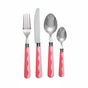 Watermelon & Pink Wave Cutlery (16‑Piece Set)