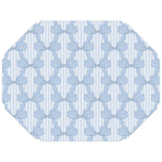 Caitlin Wilson French Blue Bow Posh Die-Cut Placemat, Paper