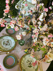 Cherry Branches Arrangement in Glass - Light pink