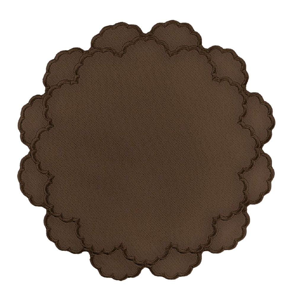 Lillian Placemat - Cocoa, Set of 4