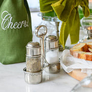 Tavola Tall Salt and Pepper with Caddy