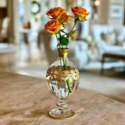 Vetro Gold Bud Vase