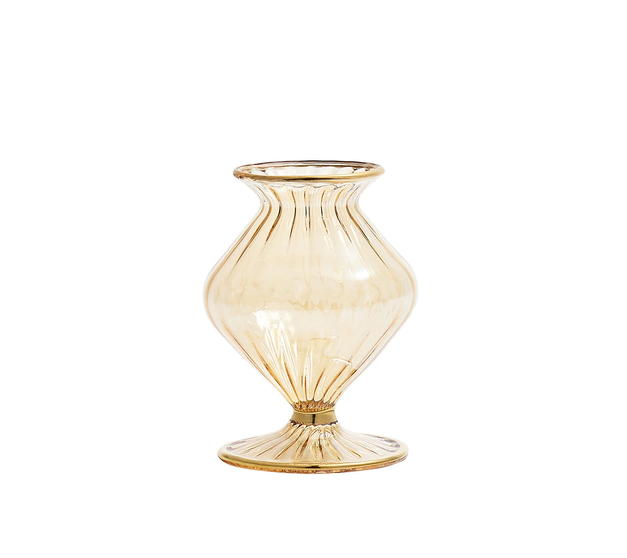 Scallop Bud Vase in Champagne