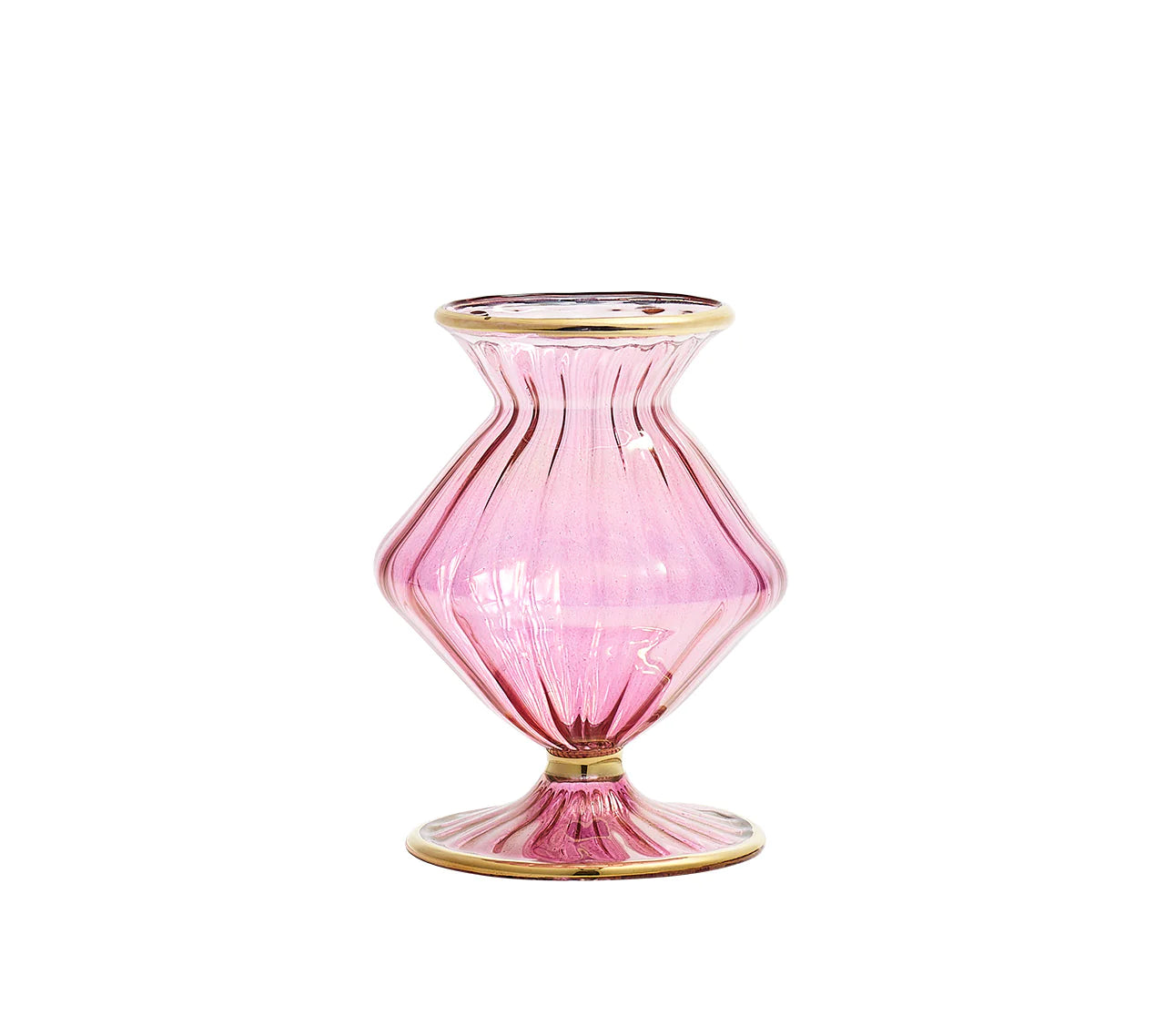Scallop Bud Vase in Pink