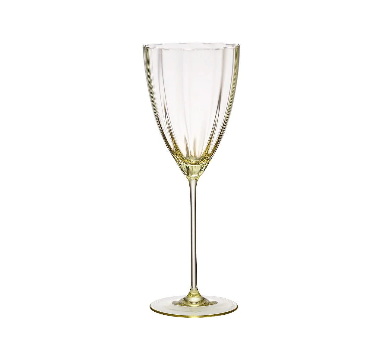 Luna Wine Glass in Citrine, Set of 4